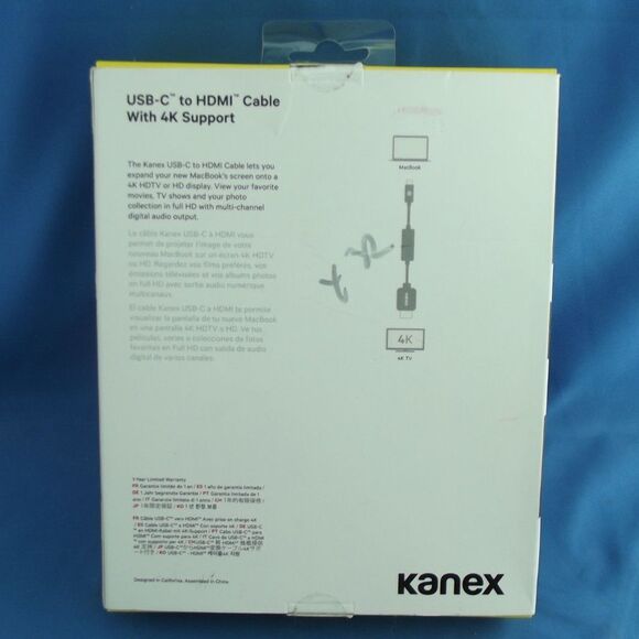 Kanex USB-C to HDMI Cable with 4K Support - 16.4' - 5m - Picture 2 of 4